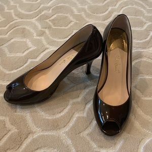 Cole Haan Nike Air “Carma” open toe patent pump